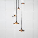 From The Anvil - Smooth Copper Flora Cluster Pendant in Elan Black - Smooth Copper  - 49726SEB - Choice Handles
