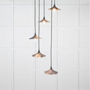 From The Anvil - Smooth Copper Flora Cluster Pendant in Slate - Smooth Copper  - 49726SSL - Choice Handles