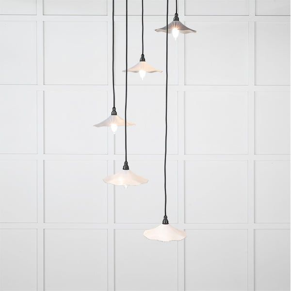 From The Anvil - Smooth Nickel Flora Cluster Pendant in Birch - Smooth Nickel  - 49727SBI - Choice Handles