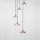 From The Anvil - Smooth Brass Flora Cluster Pendant in Bluff - Smooth Brass  - 49728SBL - Choice Handles