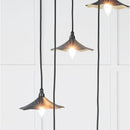 From The Anvil - Smooth Brass Flora Cluster Pendant in Dusk - Smooth Brass  - 49728SDU - Choice Handles