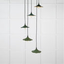 From The Anvil - Smooth Brass Flora Cluster Pendant in Slate - Smooth Brass  - 49728SSL - Choice Handles