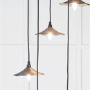 From The Anvil - Smooth Brass Flora Cluster Pendant in Slate - Smooth Brass  - 49728SSL - Choice Handles