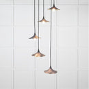 From The Anvil - Smooth Brass Flora Cluster Pendant in Slate - Smooth Brass  - 49728SSL - Choice Handles