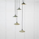 From The Anvil - Smooth Brass Flora Cluster Pendant in Upstream - Smooth Brass  - 49728SU - Choice Handles