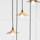 From The Anvil - Smooth Brass Flora Cluster Pendant in Tump - Smooth Brass  - 49728STU - Choice Handles