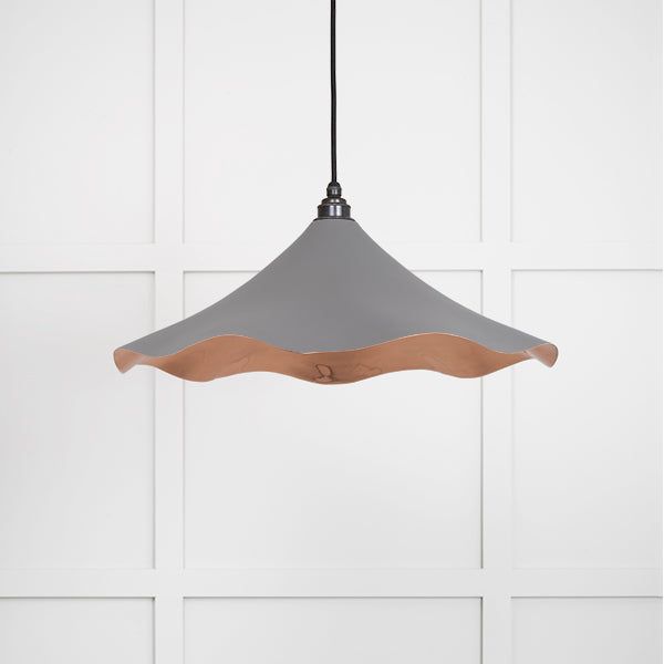 From The Anvil - Smooth Copper Flora Pendant in Bluff - Smooth Copper  - 49729SBL - Choice Handles