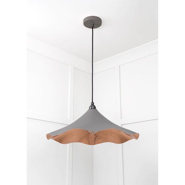From The Anvil - Smooth Copper Flora Pendant in Bluff - Smooth Copper  - 49729SBL - Choice Handles