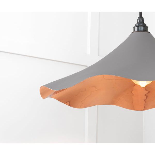From The Anvil - Smooth Copper Flora Pendant in Bluff - Smooth Copper  - 49729SBL - Choice Handles