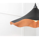 From The Anvil - Smooth Copper Flora Pendant in Elan Black - Smooth Copper  - 49729SEB - Choice Handles