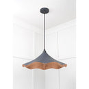 From The Anvil - Smooth Copper Flora Pendant in Slate - Smooth Copper  - 49729SSL - Choice Handles