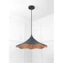 From The Anvil - Smooth Copper Flora Pendant in Soot - Smooth Copper  - 49729SSO - Choice Handles