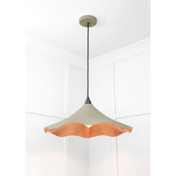 From The Anvil - Smooth Copper Flora Pendant in Tump - Smooth Copper  - 49729STU - Choice Handles