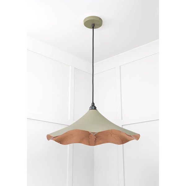 From The Anvil - Smooth Copper Flora Pendant in Tump - Smooth Copper  - 49729STU - Choice Handles