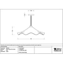 From The Anvil - Smooth Copper Flora Pendant in Tump - Smooth Copper  - 49729STU - Choice Handles