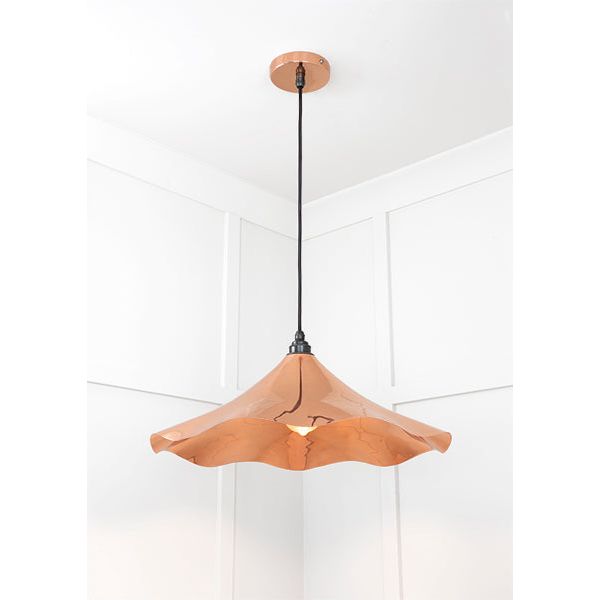 From The Anvil - Smooth Copper Flora Pendant - Smooth Copper  - 49729 - Choice Handles