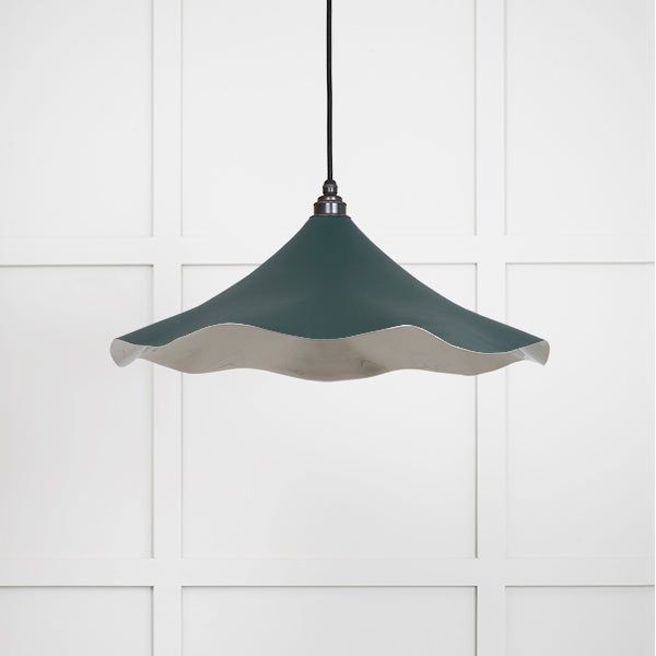 From The Anvil - Smooth Nickel Flora Pendant in Dingle - Smooth Nickel  - 49730SDI