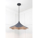From The Anvil - Smooth Nickel Flora Pendant in Slate - Smooth Nickel  - 49730SSL - Choice Handles