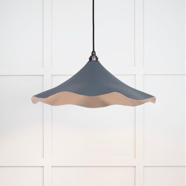 From The Anvil - Smooth Nickel Flora Pendant in Slate - Smooth Nickel  - 49730SSL