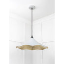 From The Anvil - Smooth Brass Flora Pendant in Birch - Smooth Brass  - 49731SBI - Choice Handles
