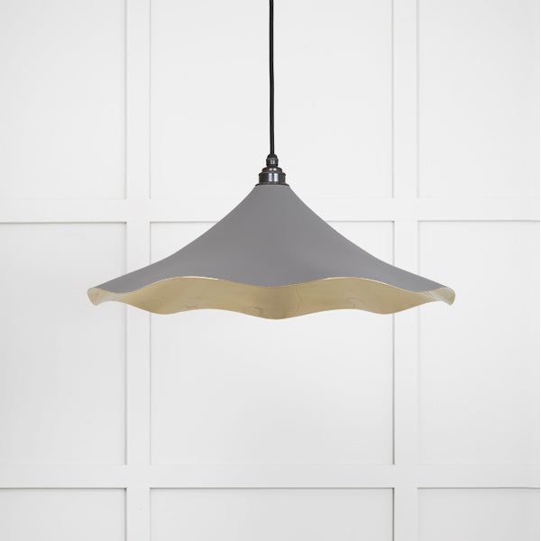 From The Anvil - Smooth Brass Flora Pendant in Bluff - Smooth Brass  - 49731SBL