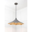 From The Anvil - Smooth Brass Flora Pendant in Bluff - Smooth Brass  - 49731SBL - Choice Handles