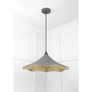 From The Anvil - Smooth Brass Flora Pendant in Bluff - Smooth Brass  - 49731SBL - Choice Handles