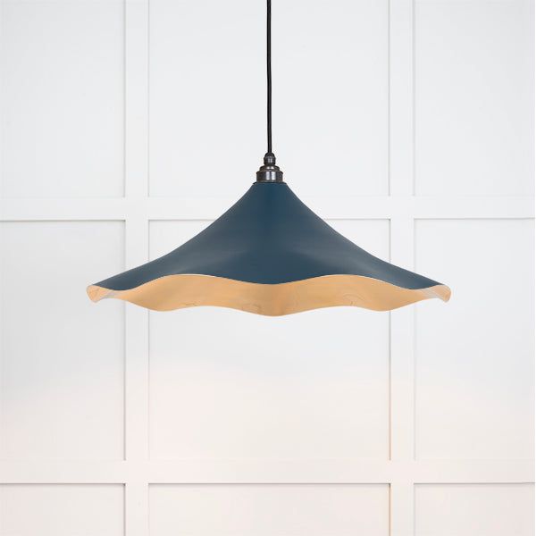 From The Anvil - Smooth Brass Flora Pendant in Dusk - Smooth Brass  - 49731SDU