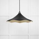 From The Anvil - Smooth Brass Flora Pendant in Elan Black - Smooth Brass  - 49731SEB - Choice Handles