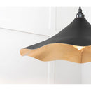 From The Anvil - Smooth Brass Flora Pendant in Elan Black - Smooth Brass  - 49731SEB - Choice Handles