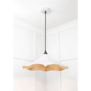 From The Anvil - Smooth Brass Flora Pendant in Flock - Smooth Brass  - 49731SF - Choice Handles