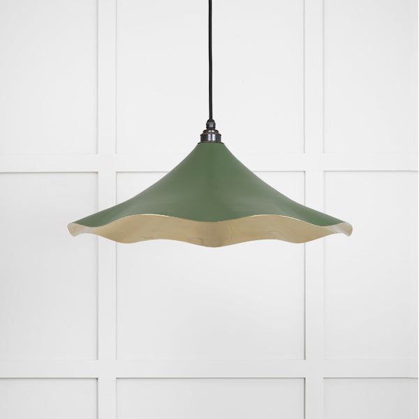 From The Anvil - Smooth Brass Flora Pendant in Heath - Smooth Brass  - 49731SH