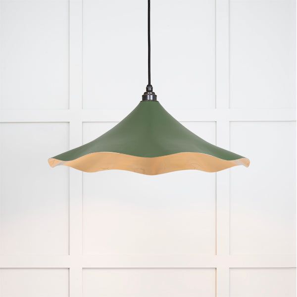From The Anvil - Smooth Brass Flora Pendant in Heath - Smooth Brass  - 49731SH