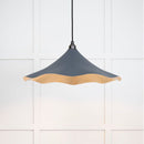 From The Anvil - Smooth Brass Flora Pendant in Slate - Smooth Brass  - 49731SSL - Choice Handles