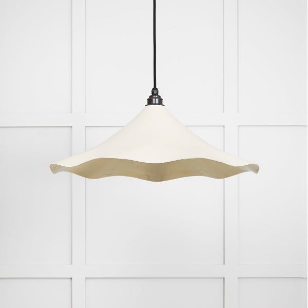 From The Anvil - Smooth Brass Flora Pendant in Tump - Smooth Brass  - 49731STU