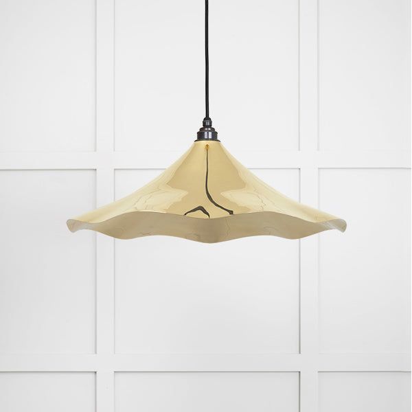 From The Anvil - Smooth Brass Flora Pendant - Smooth Brass  - 49731 - Choice Handles