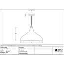 From The Anvil - Aged Brass Frankley Pendant - Aged Brass  - 49734 - Choice Handles