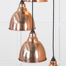 From The Anvil - Smooth Copper Brindley Cluster Pendant - Smooth Copper  - 49736 - Choice Handles