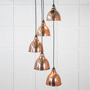 From The Anvil - Smooth Copper Brindley Cluster Pendant - Smooth Copper  - 49736 - Choice Handles