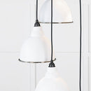 From The Anvil - Smooth Nickel Brindley Cluster Pendant in Flock - Smooth Nickel  - 49737SF - Choice Handles