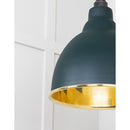 From The Anvil - Smooth Brass Brindley Cluster Pendant in Dingle - Smooth Brass  - 49738SDI - Choice Handles