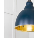 From The Anvil - Smooth Brass Brindley Cluster Pendant in Dusk - Smooth Brass  - 49738SDU - Choice Handles