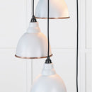 From The Anvil - Hammered Copper Brindley Cluster Pendant in Birch - Hammered Copper  - 49739SBI - Choice Handles
