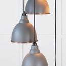 From The Anvil - Hammered Copper Brindley Cluster Pendant in Bluff - Hammered Copper  - 49739SBL - Choice Handles