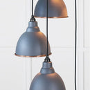 From The Anvil - Hammered Copper Brindley Cluster Pendant in Slate - Hammered Copper  - 49739SSL - Choice Handles