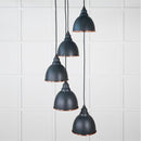 From The Anvil - Hammered Copper Brindley Cluster Pendant in Soot - Hammered Copper  - 49739SSO - Choice Handles