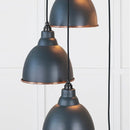 From The Anvil - Hammered Copper Brindley Cluster Pendant in Soot - Hammered Copper  - 49739SSO - Choice Handles