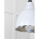 From The Anvil - Hammered Nickel Brindley Cluster Pendant in Birch - Hammered Nickel  - 49740SBI - Choice Handles