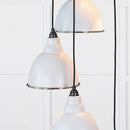 From The Anvil - Hammered Nickel Brindley Cluster Pendant in Birch - Hammered Nickel  - 49740SBI - Choice Handles