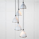 From The Anvil - Hammered Nickel Brindley Cluster Pendant in Birch - Hammered Nickel  - 49740SBI - Choice Handles